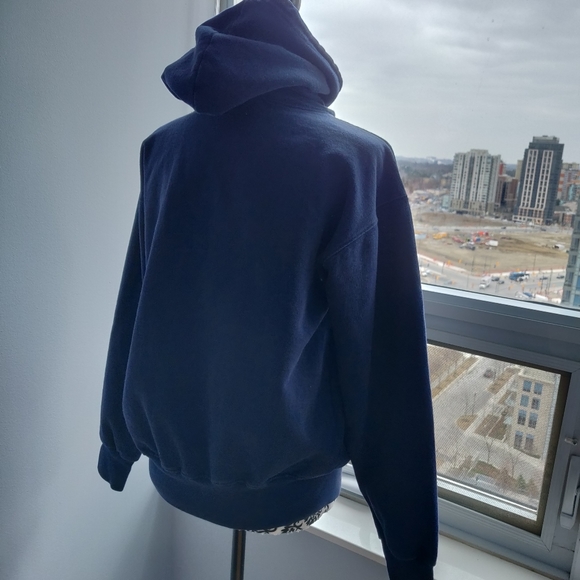 I ❤️NY Pullover Thick Hoodie in Dark Navy Spring - Picture 3 of 8